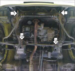 Защита MOTODOR двигателя, КПП Daihatsu Sirion  1998-2005 Хэтчбек