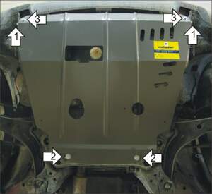 Защита MOTODOR двигателя, КПП Ford Escape 2001-2007 Внедорожник