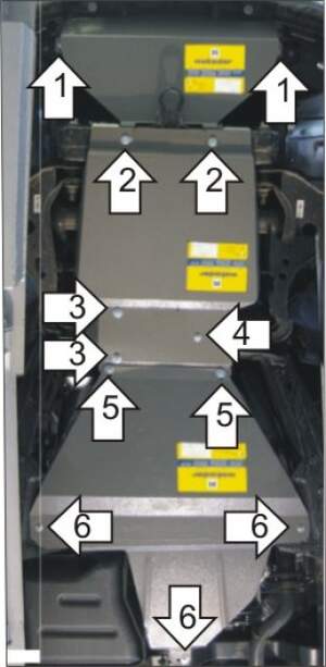 Усиленная защита картера двигателя, переднего дифференциала, КПП, радиатора, раздаточной коробки (2 мм, сталь) для Ford Explorer 2006-2010 Усиленная защита картера двигателя, переднего дифференциала, КПП, радиатора, раздаточной коробки (2 мм, сталь) для Ford Explorer 2006-2010
