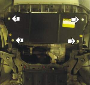 Защита MOTODOR двигателя, КПП Ford Kuga 2013- Внедорожник Защита MOTODOR двигателя, КПП Ford Kuga 2013- Внедорожник