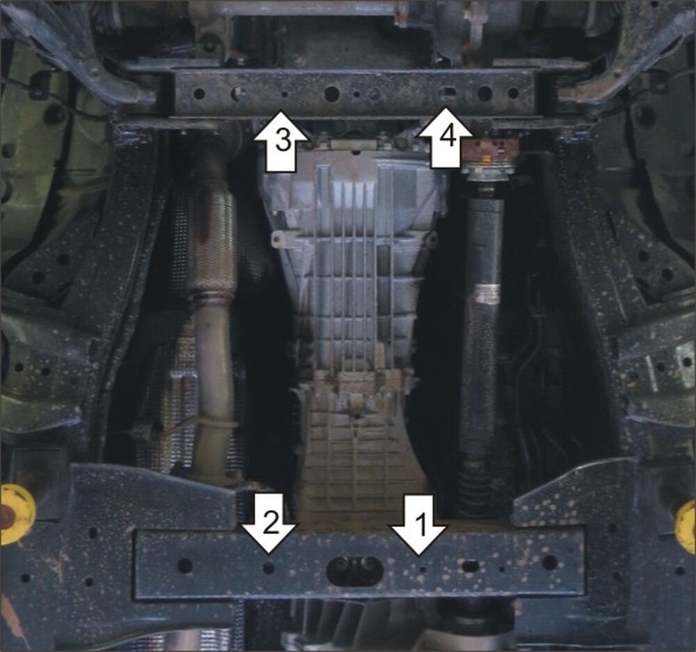 Защита MOTODOR КПП Ford Ranger 2011- Пикап Защита MOTODOR КПП Ford Ranger 2011- Пикап