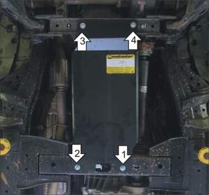 Защита MOTODOR КПП Ford Ranger 2011- Пикап Защита MOTODOR КПП Ford Ranger 2011- Пикап