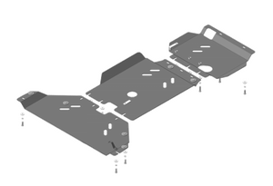 Усиленная защита картера двигателя, переднего дифференциала, КПП, раздаточной коробки (3 мм, сталь) для Ford Ranger 2011- Усиленная защита картера двигателя, переднего дифференциала, КПП, раздаточной коробки (3 мм, сталь) для Ford Ranger 2011-