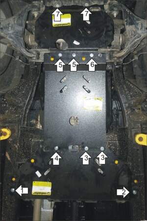 Усиленная защита картера двигателя, переднего дифференциала, КПП, раздаточной коробки (3 мм, сталь) для Ford Ranger 2011- Усиленная защита картера двигателя, переднего дифференциала, КПП, раздаточной коробки (3 мм, сталь) для Ford Ranger 2011-