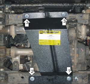 Защита MOTODOR двигателя Ford Ranger 2011- Пикап Защита MOTODOR двигателя Ford Ranger 2011- Пикап