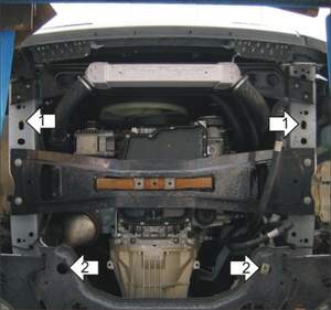 Защита MOTODOR двигателя, КПП, радиатора Ford Transit  2006-2011 Автобус, шасси, фургон