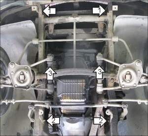 Защита MOTODOR двигателя Gaz 310221 Volga 1993-2004 универсал Защита MOTODOR двигателя Gaz 310221 Volga 1993-2004 универсал