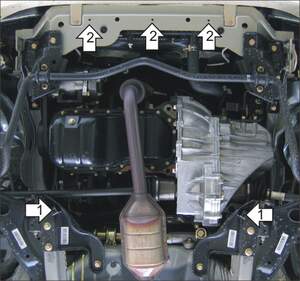 Защита MOTODOR двигателя, КПП Geely CK/Otaka 2009- Седан