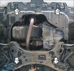 Усиленная защита картера двигателя, КПП (2 мм, сталь) для Geely MK-2 хетчбек 2008-2014, Geely MK седан 2008-2014 Усиленная защита картера двигателя, КПП (2 мм, сталь) для Geely MK-2 хетчбек 2008-2014, Geely MK седан 2008-2014