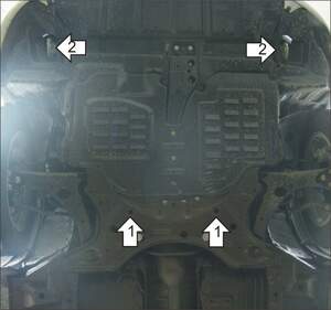 Защита MOTODOR двигателя, КПП Geely Vision 2005- Седан