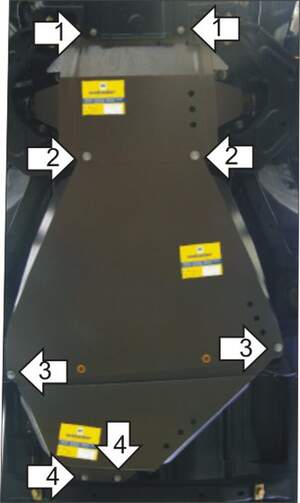 Защита MOTODOR двигателя, КПП, разд.коробки Great Wall Wingle 2006-2010 Пикап Защита MOTODOR двигателя, КПП, разд.коробки Great Wall Wingle 2006-2010 Пикап