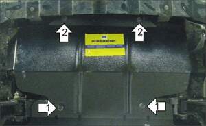 Защита MOTODOR радиатора Great Wall Wingle 5 2010-2018 Пикап