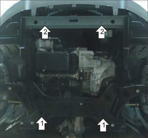 Защита MOTODOR двигателя, КПП Haima M3 2013- Седан