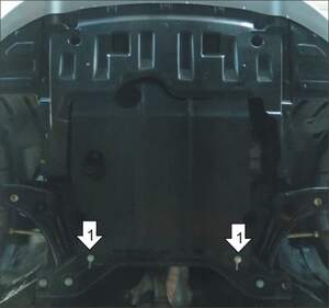 Защита MOTODOR двигателя, КПП Haima M3 2013- Седан Защита MOTODOR двигателя, КПП Haima M3 2013- Седан