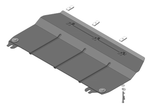 Усиленная защита картера двигателя, КПП (2 мм, сталь) для Haval H2 2015-2020