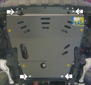 Защита MOTODOR двигателя, КПП Honda Pilot 2008-2011 Внедорожник