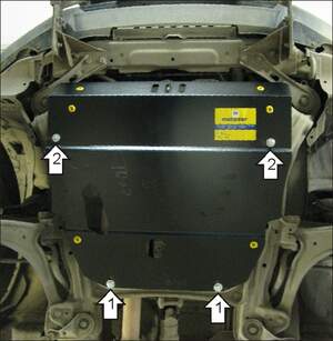 Защита MOTODOR двигателя, КПП Honda Pilot 2005-2008 Внедорожник