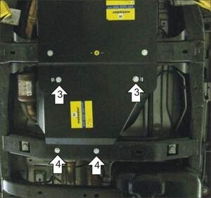 Усиленная защита раздаточной коробки (3 мм, сталь) для Hummer H3 2005-2010 Усиленная защита раздаточной коробки (3 мм, сталь) для Hummer H3 2005-2010