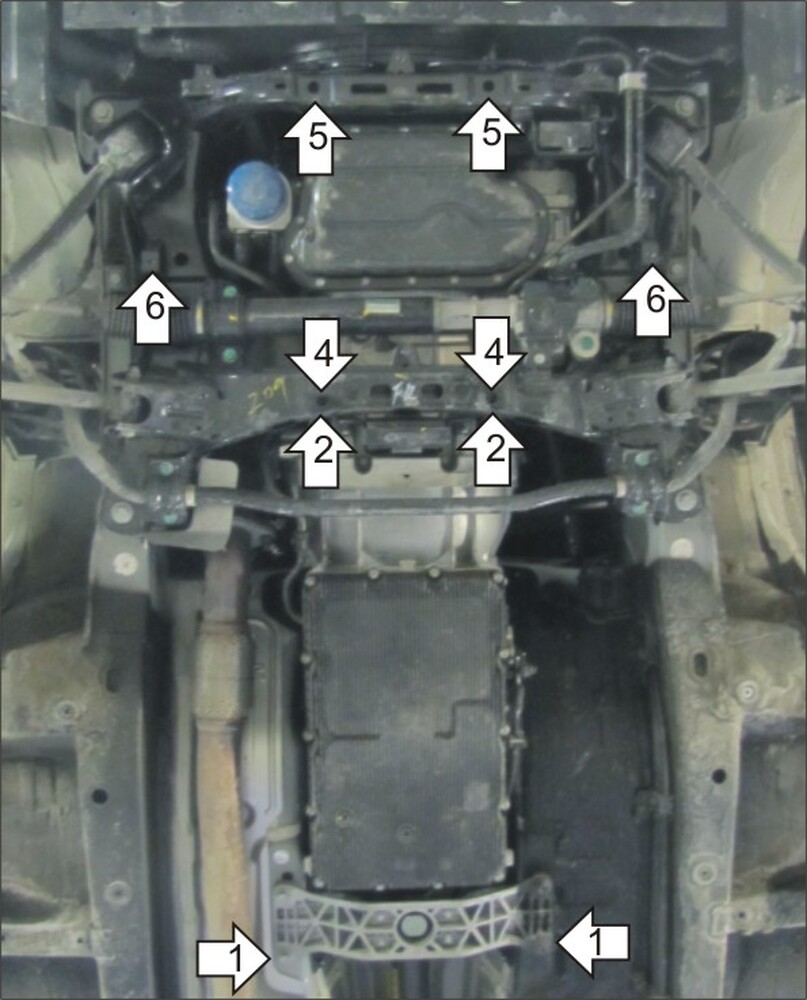 Усиленная защита картера двигателя, КПП (3 мм, сталь) для Hyundai Genesis купе 2012-2016 Усиленная защита картера двигателя, КПП (3 мм, сталь) для Hyundai Genesis купе 2012-2016