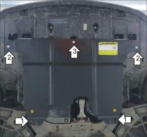 Защита MOTODOR двигателя, КПП Hyundai i30 2011-2017 Хэтчбек, универсал Защита MOTODOR двигателя, КПП Hyundai i30 2011-2017 Хэтчбек, универсал