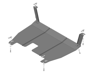 Защита MOTODOR двигателя Hyundai Santa Fe III 2012- Внедорожник Защита MOTODOR двигателя Hyundai Santa Fe III 2012- Внедорожник