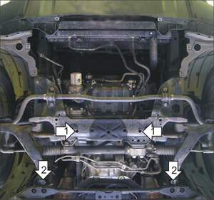 Защита MOTODOR гидроусилителя руля Infiniti FX 35/45 2002-2014 Внедорожник