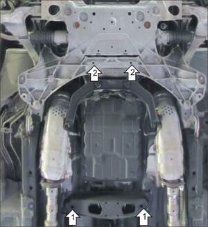 Защита MOTODOR КПП Infiniti G 25 2010-2012 Седан