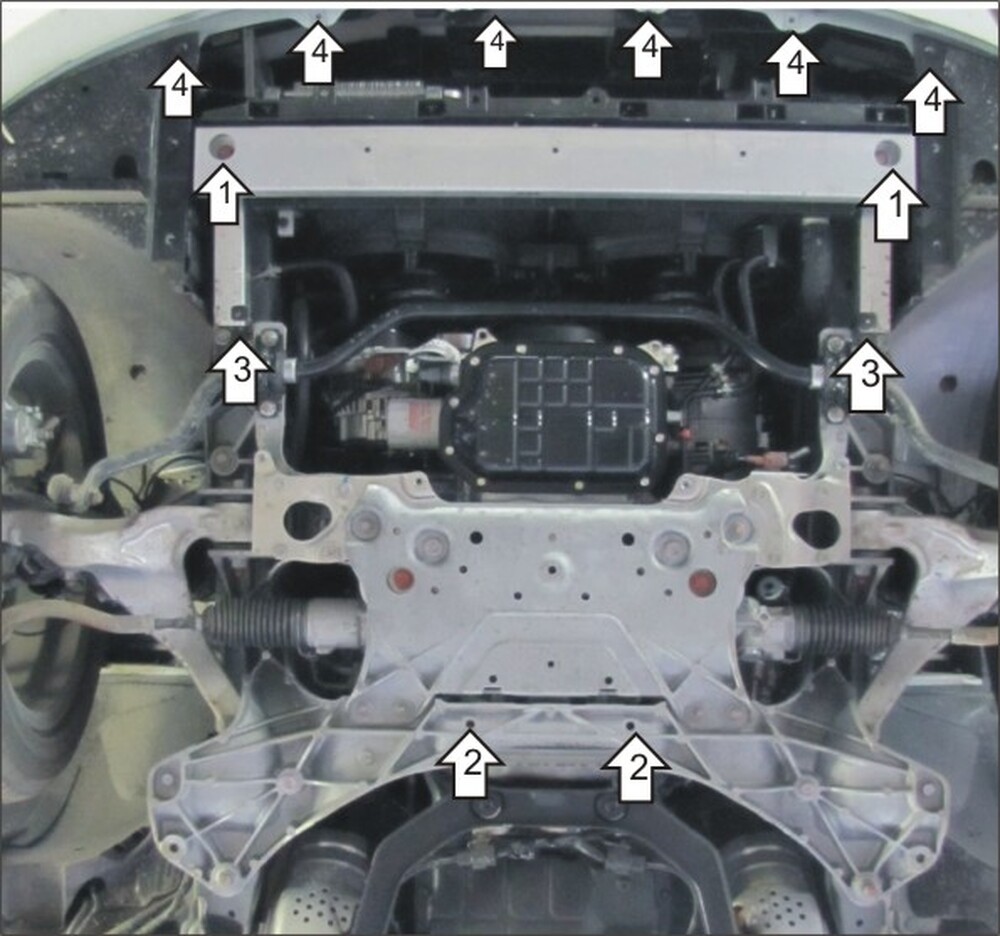Усиленная защита картера двигателя (2 мм, сталь) для Infiniti G 25 седан 2010-2012 Усиленная защита картера двигателя (2 мм, сталь) для Infiniti G 25 седан 2010-2012