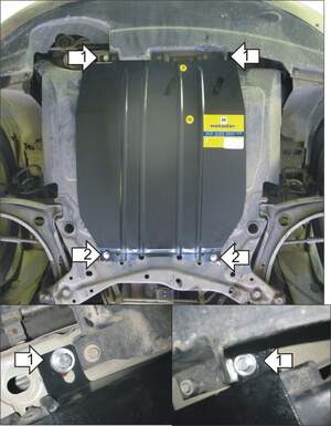 Усиленная защита картера двигателя, КПП (2 мм, сталь) для Jeep Liberty 2007-2013, Jeep Compass 2006-2016 Усиленная защита картера двигателя, КПП (2 мм, сталь) для Jeep Liberty 2007-2013, Jeep Compass 2006-2016