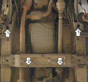 Усиленная защита КПП (3 мм, сталь) для Jeep Grand Cherokee II 1998-2005 Усиленная защита КПП (3 мм, сталь) для Jeep Grand Cherokee II 1998-2005