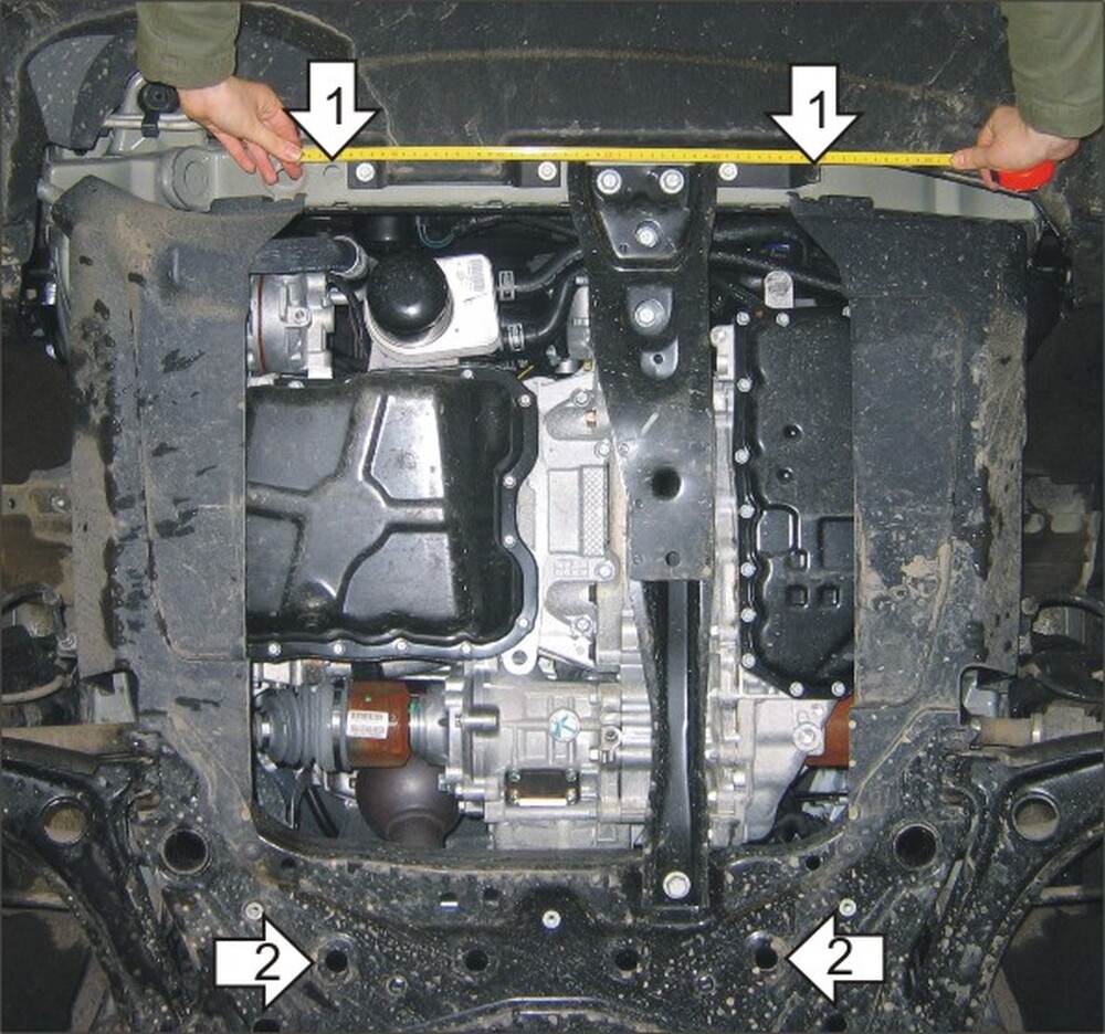 Защита MOTODOR двигателя, КПП Jeep Liberty 2007-2013 Внедорожник Защита MOTODOR двигателя, КПП Jeep Liberty 2007-2013 Внедорожник
