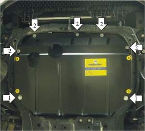 Защита MOTODOR двигателя, КПП KIA Cee d  2006-2012 Хэтчбек, универсал