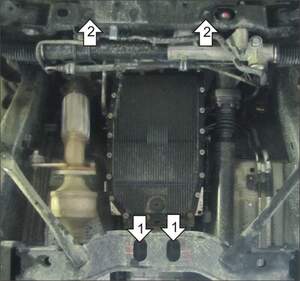 Защита MOTODOR КПП KIA Mohave 2008- Внедорожник