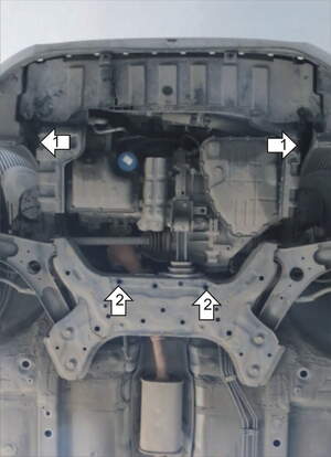 Защита MOTODOR двигателя, КПП KIA Picanto  2011- Хэтчбек