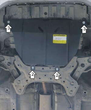 Защита MOTODOR двигателя, КПП KIA Picanto 2011- Хэтчбек Защита MOTODOR двигателя, КПП KIA Picanto 2011- Хэтчбек